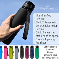 King Mungo Drinkfles - Sport Bidon Drinkbus - 1 Liter - Paars/Rood 23 King Mungo Drinkfles - Sport Bidon Drinkbus - 1 Liter - Paars/Rood -CeLaVi winkel 550x513 2