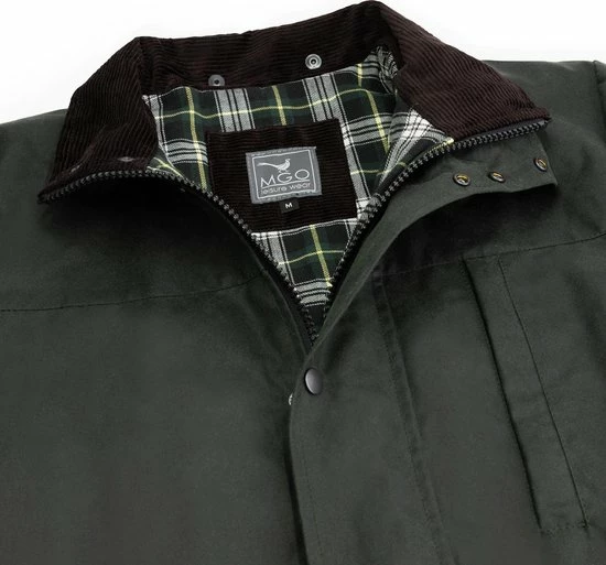 MGO Leisure Wear MGO Leisure William Wax Parka Outdoorjas Heren - Maat XXL 7 MGO Leisure Wear MGO Leisure William Wax Parka Outdoorjas Heren - Maat XXL - Afbeelding 5