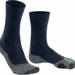 FALKE TK2 Explore Wandelsokken Warm Winter Zacht Thermisch Ademend Anti-blaar Antizweet Zonder Motief Met Elastische Boord Merinowol Blauw Heren Sportsokken - Maat 44-45 -CeLaVi winkel 550x516 1