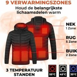 Basila® Verwarmende Jas Met Powerbank - 8 Zones - Thermo Kleding - Heating Jacket - Elektrische Kleding - Thermo Jas - Verwarmde Kleding -CeLaVi winkel 550x518 2