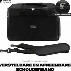 Rockerz Outdoor 4 Laags Geïsoleerde Grote Koeltas - Incl 2 Koelelementen - 30 Liter - Lunchtas - Picknicktas - Capaciteit Voor 48x 33 Cl Blikken Of 24x 33 Cl Flesjes - Slijtvast En Duurzaam Materiaal - Waterdicht En Vuilafstotend - Kleur: Zwart - Sinterklaas Cadeau -CeLaVi winkel 550x518