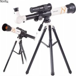 Novity® - Telescoop Met Statief - Sterrenkijker - Spotting Scope - Volwassenen En Kinderen - 20x 30x En 40x Vergroting - Verstelbaar Statief - Speelgoed - Kids