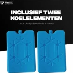 Rockerz Outdoor 4 Laags Geïsoleerde Grote Koeltas - Incl 2 Koelelementen - 30 Liter - Lunchtas - Picknicktas - Capaciteit Voor 48x 33 Cl Blikken Of 24x 33 Cl Flesjes - Slijtvast En Duurzaam Materiaal - Waterdicht En Vuilafstotend - Kleur: Zwart - Sinterklaas Cadeau -CeLaVi winkel 550x520 3