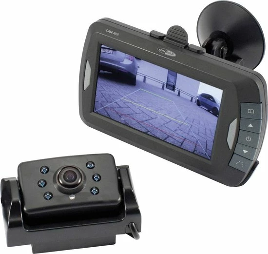 Caliber Draadloze Achteruitrijcamera Met 4,3 Inch Scherm Voor Auto En Camper Waterbestendig (CAM401) 3 Caliber Draadloze Achteruitrijcamera Met 4,3 Inch Scherm Voor Auto En Camper Waterbestendig (CAM401)