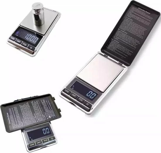 LOUZIR Nauwkeurige Digitale Mini Keuken Pocket Weegschaal - 0,01 Tot 200 Gram - Ultra Precisie Zakweegschaal - LCD Display 9 LOUZIR Nauwkeurige Digitale Mini Keuken Pocket Weegschaal - 0,01 Tot 200 Gram - Ultra Precisie Zakweegschaal - LCD Display - Afbeelding 7