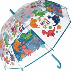 Merkloos Kinderparaplu - Dino Space - Opent Automatisch - Paraplu Voor Kinderen - Kerstcadeau Sinterklaas Schoencadeautje