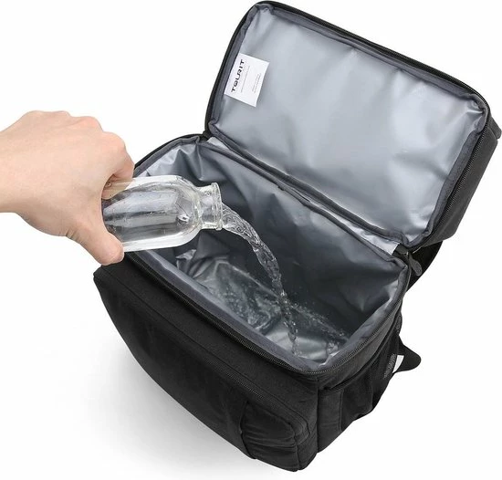 Sunflake Koeltas Rugzak (28L) - Geschikt Voor 16 Blikjes - Lunchtas Voor Dames En Heren - Zwart 5 Sunflake Koeltas Rugzak (28L) - Geschikt Voor 16 Blikjes - Lunchtas Voor Dames En Heren - Zwart - Afbeelding 3