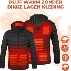Basila® Verwarmende Jas Met Powerbank - 8 Zones - Thermo Kleding - Heating Jacket - Elektrische Kleding - Thermo Jas - Verwarmde Kleding -CeLaVi winkel 550x528 4
