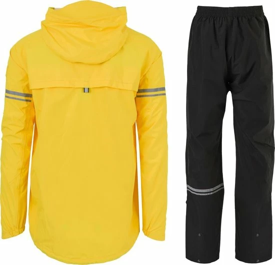 AGU Original Regenpak Essential - Geel/Zwart - M - Dames & Heren - Waterdicht & Ademend 18 AGU Original Regenpak Essential - Geel/Zwart - M - Dames & Heren - Waterdicht & Ademend - Afbeelding 16