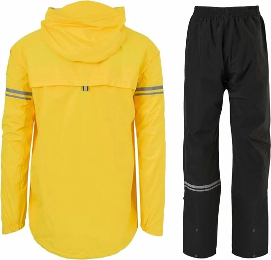 AGU Original Regenpak Essential - Geel/Zwart - XL - Dames & Heren - Waterdicht & Ademend 15 AGU Original Regenpak Essential - Geel/Zwart - XL - Dames & Heren - Waterdicht & Ademend - Afbeelding 13