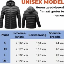 Basila® Verwarmende Jas Met Powerbank - 8 Zones - Thermo Kleding - Heating Jacket - Elektrische Kleding - Thermo Jas - Verwarmde Kleding -CeLaVi winkel 550x530 5