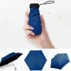 Merkloos Lichtgewicht Paraplu | Mini Paraplu | Handtas Paraplu | Donker Blauw