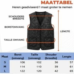 Basila® V-Hals Bodywarmer Met Powerbank - M - 8 Zones - Tot 60 °C - Thermo Kleding - Heated Vest - Elektrische Kleding - Thermo Vest - Verwarmde Vest - Verwarmde Kleding -CeLaVi winkel 550x532 17