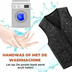 Basila® V-Hals Bodywarmer Met Powerbank - M - 8 Zones - Tot 60 °C - Thermo Kleding - Heated Vest - Elektrische Kleding - Thermo Vest - Verwarmde Vest - Verwarmde Kleding -CeLaVi winkel 550x533 14