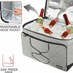 Bomoe Opvouwbare Koeltas IceBreezer KT53 - Koelbox Voor Onderweg - 53x37x32 Cm - 52 Liter - Picknicktas Perfect Voor Barbecues Of Festivals -CeLaVi winkel 550x533