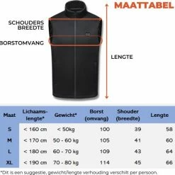 Basila® Verwarmende Bodywarmer Met Powerbank - S - 9 Zones - Tot 50 °C - Thermo Kleding - Heated Vest - Elektrische Kleding - Thermo Vest - Verwarmde Vest - Verwarmde Kleding -CeLaVi winkel 550x536 16