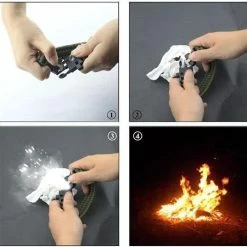 CAMPINGWISE Survival Paracord Armband Met 5 Functies In Zwart 8 CAMPINGWISE Survival Paracord Armband Met 5 Functies In Zwart -CeLaVi winkel 550x538 11