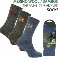 Norfolk - Wandelsokken - Merinowol En Bamboe Thermische, Outdoor Zacht En Warme Sokken - Gabby - Zwart - Unisex - 43-46