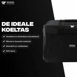 Rockerz Outdoor 4 Laags Geïsoleerde Grote Koeltas - Incl 2 Koelelementen - 30 Liter - Lunchtas - Picknicktas - Capaciteit Voor 48x 33 Cl Blikken Of 24x 33 Cl Flesjes - Slijtvast En Duurzaam Materiaal - Waterdicht En Vuilafstotend - Kleur: Zwart - Sinterklaas Cadeau -CeLaVi winkel 550x539 2