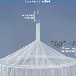 Universal Backpackers Klamboe Voor Op Reis En Thuis – 2 Persoons Muskietennet Met Twee Openingen - Tweepersoons Muggennet Met Reistas En Ophang Set -CeLaVi winkel 550x539 8