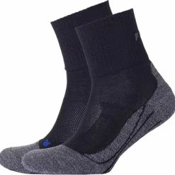 FALKE TK2 Explore Cool Short Wandelsokken Kort Zacht Thermisch Anti-blaar Antizweet Zonder Motief Met Elastische Boord Verkoelend Ademend Sneldrogend Zwart Heren Sportsokken - Maat 42-43 -CeLaVi winkel 550x540 5