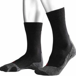 FALKE TK2 Explore Cool Wandelsokken Mid-rise Zacht Thermisch Anti-blaar Antizweet Zonder Motief Met Elastische Boord Verkoelend Duurzaam Ademend Sneldrogend Zwart Dames Sportsokken - Maat 37-38 -CeLaVi winkel 550x540 9