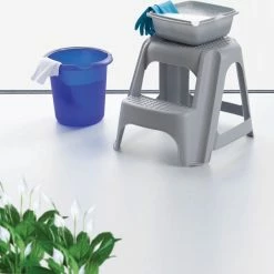 Curver One Step Opstapje Krukje - Lichtgrijs -CeLaVi winkel 550x541 1