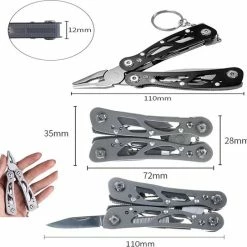 TOP Selling Multitool - Multifunctioneel Gereedschap - 10 In 1 Combinatietang Met Zakmes - Tang - Outdoor - Zwart -CeLaVi winkel 550x543 7