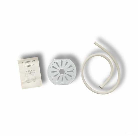 Labirent® - Luxe Mini Wasmachine Met Dubbele Trommel - 5,6Kg Was/Centrifuge Capaciteit - Zwart/Wit 9 Labirent® - Luxe Mini Wasmachine Met Dubbele Trommel - 5,6Kg Was/Centrifuge Capaciteit - Zwart/Wit - Afbeelding 7