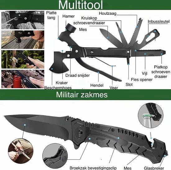 East Vigor® Survival Kit - 138 Functies - 80 Onderdelen - Overlevingspakket - Noodpakket Oorlog - Survival Kit - Outdoor Kit - EHBO Kit - Oorlog Rusland - Survival Set - Survival Kit Outdoor - Noodpakket Rampenrugzak - Survival Tool 5 East Vigor® Survival Kit - 138 Functies - 80 Onderdelen - Overlevingspakket - Noodpakket Oorlog - Survival Kit - Outdoor Kit - EHBO Kit - Oorlog Rusland - Survival Set - Survival Kit Outdoor - Noodpakket Rampenrugzak - Survival Tool - Afbeelding 3