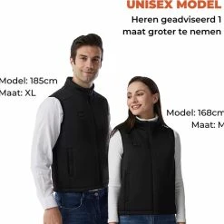 Basila® Verwarmende Bodywarmer Met Powerbank - S - 9 Zones - Tot 50 °C - Thermo Kleding - Heated Vest - Elektrische Kleding - Thermo Vest - Verwarmde Vest - Verwarmde Kleding -CeLaVi winkel 550x545 10