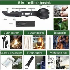 East Vigor® Survival Kit - 138 Functies - 80 Onderdelen - Overlevingspakket - Noodpakket Oorlog - Survival Kit - Outdoor Kit - EHBO Kit - Oorlog Rusland - Survival Set - Survival Kit Outdoor - Noodpakket Rampenrugzak - Survival Tool 15 East Vigor® Survival Kit - 138 Functies - 80 Onderdelen - Overlevingspakket - Noodpakket Oorlog - Survival Kit - Outdoor Kit - EHBO Kit - Oorlog Rusland - Survival Set - Survival Kit Outdoor - Noodpakket Rampenrugzak - Survival Tool -CeLaVi winkel 550x547 13
