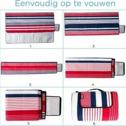 TRVLMORE XXL Opvouwbaar Picknick Kleed - Waterdicht - Gewatteerd - 200 X 200 Cm -CeLaVi winkel 550x547 8