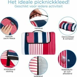 TRVLMORE XXL Opvouwbaar Picknick Kleed - Waterdicht - Gewatteerd - 200 X 200 Cm -CeLaVi winkel 550x548 12
