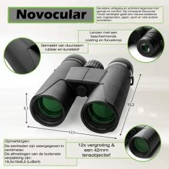 Novocular 12x42 Verrekijker Vogelsspotten - Volwassene - Compact - Telefoonklem - Verrekijker Voor Vogelaars -CeLaVi winkel 550x549 12
