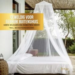 Xclusive-lifestyle® Luxe Klamboe XL - Geschikt Voor 1 En 2 Persoons Bed - Thuis En Op Reis - Ophangset Met Koord En Zelfklevende Haakjes - In- & Outdoor - Lichtgewicht - Reisetui -CeLaVi winkel 550x550 133