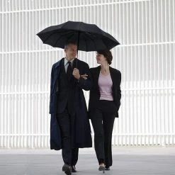 NovaQ Storm Paraplu Opvouwbaar - Grijs - Polsband - Automatisch Uitklapbaar - Tot 100km P/u Windproof - 110 Cm - 12 Panelen -CeLaVi winkel 550x550 180