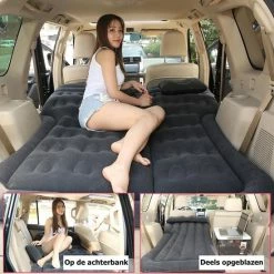 J&J Comfort Goods Auto Luchtbed - Multifunctioneel - Achterbank - 2 Persoons - Opblaasbaar Bed - Luchtmatras - Reizen - Vakantie - Kamperen - Inclusief Elektrische Pomp - Zwart -CeLaVi winkel 550x550 224