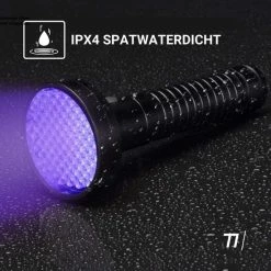 TIKKENS UV Lamp XXL - UV Zaklamp -100 Ultraviolet LED's - Blacklight Zaklamp - Detector Urine/Vals Geld/Overige Vlekken - 395nm -CeLaVi winkel 550x550 237