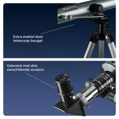AYOO® Telescoop - Sterrenkijker - Sterrenkijker Telescoop - Volledige Set - Verstelbaar Statief - Finder Scope - 350X Zoom - 60/900mm -CeLaVi winkel 550x550 249