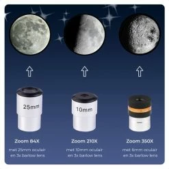 AYOO® Telescoop - Sterrenkijker - Sterrenkijker Telescoop - Volledige Set - Verstelbaar Statief - Finder Scope - 350X Zoom - 60/900mm -CeLaVi winkel 550x550 251
