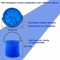 Merkloos Vishengel Set Voor Kinderen - Met Emmer - Opbergzak - Visnet - Schepnet - Zeer Volledige Tackle Box - Dobbers - Haken - Twisters - Kunstaas - Loodjes - Tussenstukjes - Klaar Voor Direct Gebruik -CeLaVi winkel 550x550 266