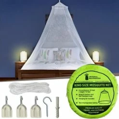 Universal Backpackers Klamboe Voor Op Reis En Thuis Geschikt Voor 1 En 2 Personen – Lichtgewicht 2 Persoons Muskietennet Met Gratis Reistas En Ophang Set - Muggennet Tweepersoons