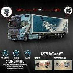 Strex Achteruitrijcamera Set Draadloos - 7" Scherm - 18LED Nachtzicht 15m - IP67 Waterdicht - Achteruitrij Camera - Geschikt Voor Auto/ Camper / Caravan / Vrachtwagen / Landbouw / Boot / Tractor -CeLaVi winkel 550x550 297