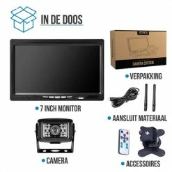Strex Achteruitrijcamera Set Draadloos - 7" Scherm - 18LED Nachtzicht 15m - IP67 Waterdicht - Achteruitrij Camera - Geschikt Voor Auto/ Camper / Caravan / Vrachtwagen / Landbouw / Boot / Tractor -CeLaVi winkel 550x550 302