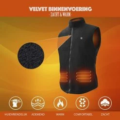 KIMO DIRECT Verwarmde Bodywarmer Met 10.000 MAh Powerbank - Fleece Vest - Verstelbare Maten - Unisex -CeLaVi winkel 550x550 316