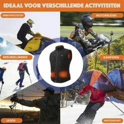 KIMO DIRECT Verwarmde Bodywarmer Met 10.000 MAh Powerbank - Fleece Vest - Verstelbare Maten - Unisex -CeLaVi winkel 550x550 317