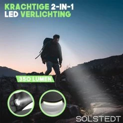 Solstedt LED Hoofdlamp - USB Oplaadbaar - Bewegingssensor - 200m Bereik - 5 Lichtstanden - Outdoorverlichting - Verstelbaar - Multifunctioneel - Waterdicht -CeLaVi winkel 550x550 323