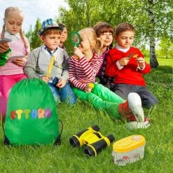 Kinder Verrekijker Onderzoeks Set ,UTTORA Outdoor Explorer Set Speelgoed, Kinderverrekijker 22 Stuks Kids Adventurer Explorer Set Met Bug Catcher Pincet Insect Viewer Kompas Vergrootglas & Vlindernet Voor Camping Telescopen Microscopen -CeLaVi winkel 550x550 329
