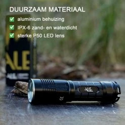 ALE Outdoor Zaklamp - 4000 Lumen - 5000 MAH - 2 Batterijen Inclusief! -CeLaVi winkel 550x550 338